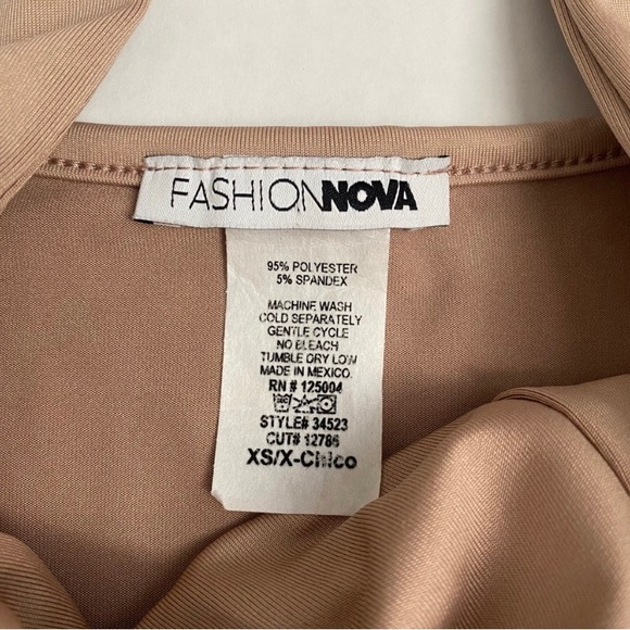 Corset Style Tan Stretchy Top Fashion Nova - Picture 8 of 8